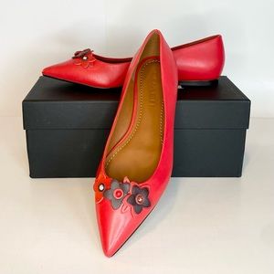 Coach Floral Appliqué Flat Color Poppy